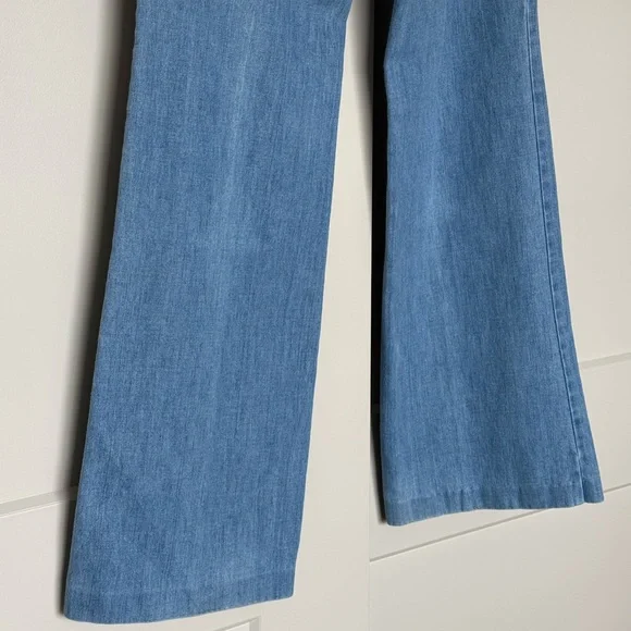 Levi’s 1970s Rare Orange Tab Vintage High Rise Flare Blue Braided Belt Jeans
